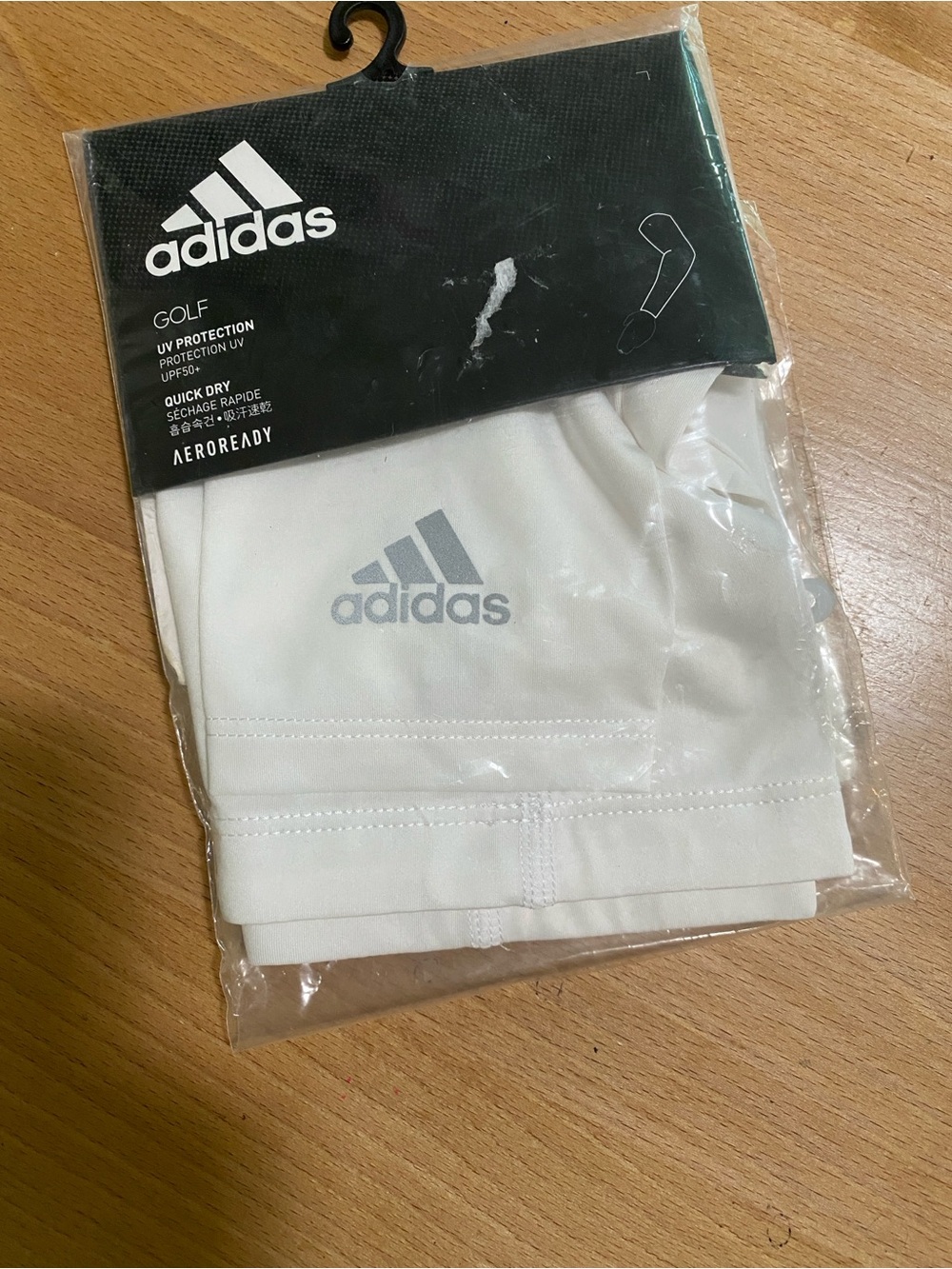 NEW adidas White Golf Arm Sleeves Large/XL